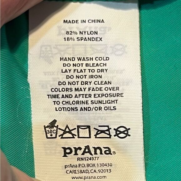 PRANA Lorelei Sun Top Blue White Green Women’s Size Medium - Picture 5 of 5